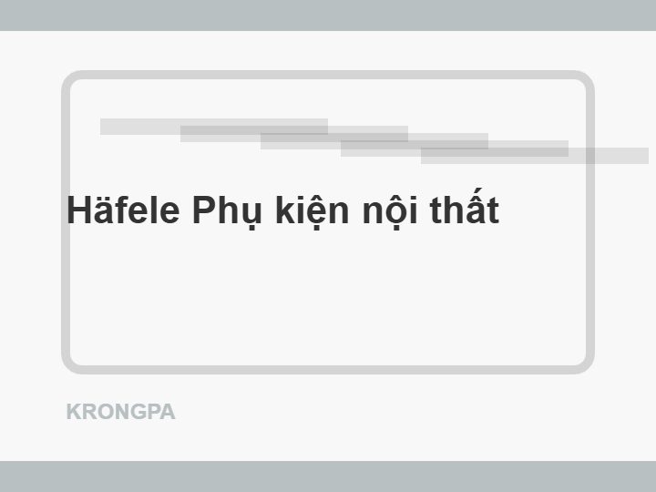 Khóa điện tử Häfele DL6100